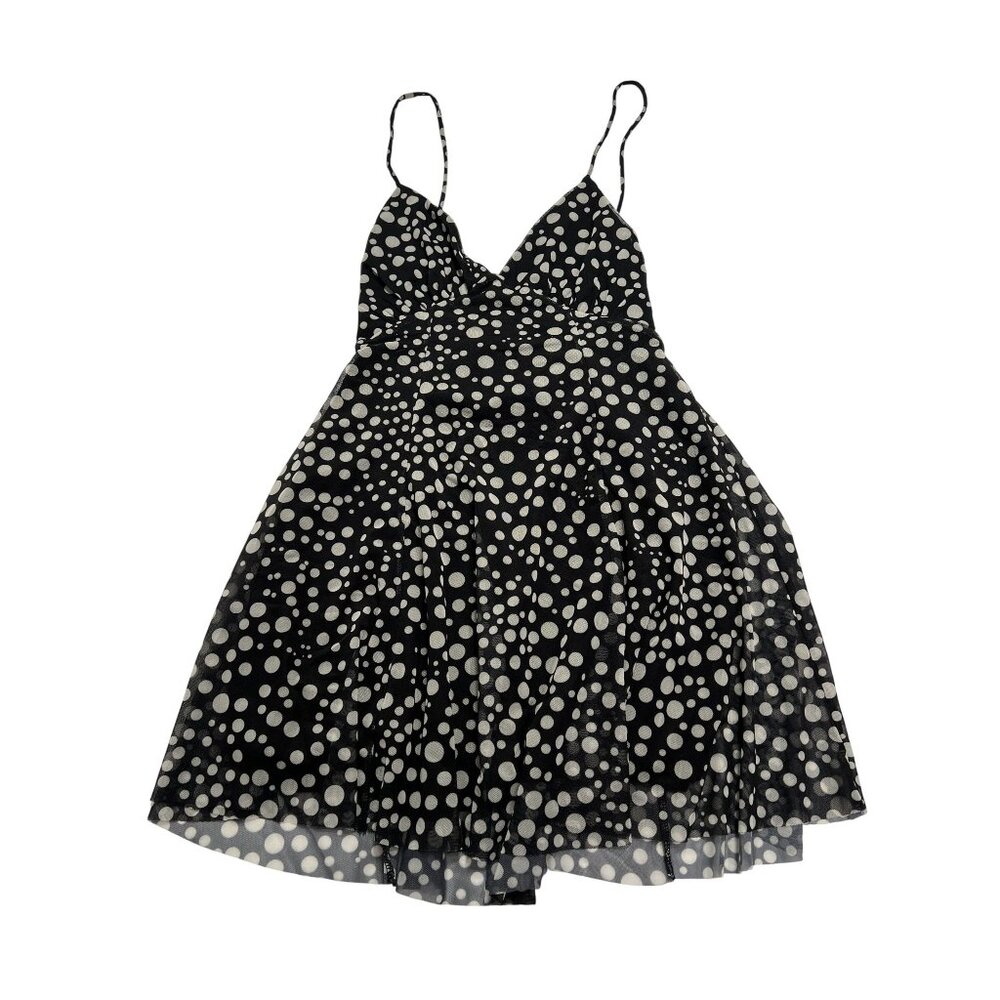 Zara Mini Dress in Black White Polka Dot